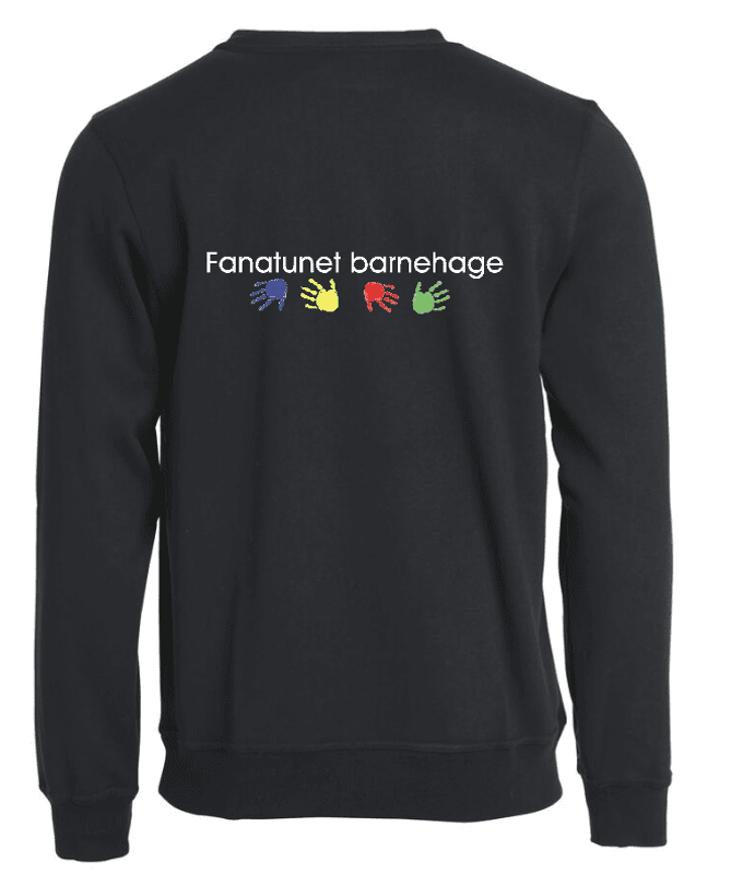 Rundhalset Genser Unisex Basic Fanatunet Barnehage
